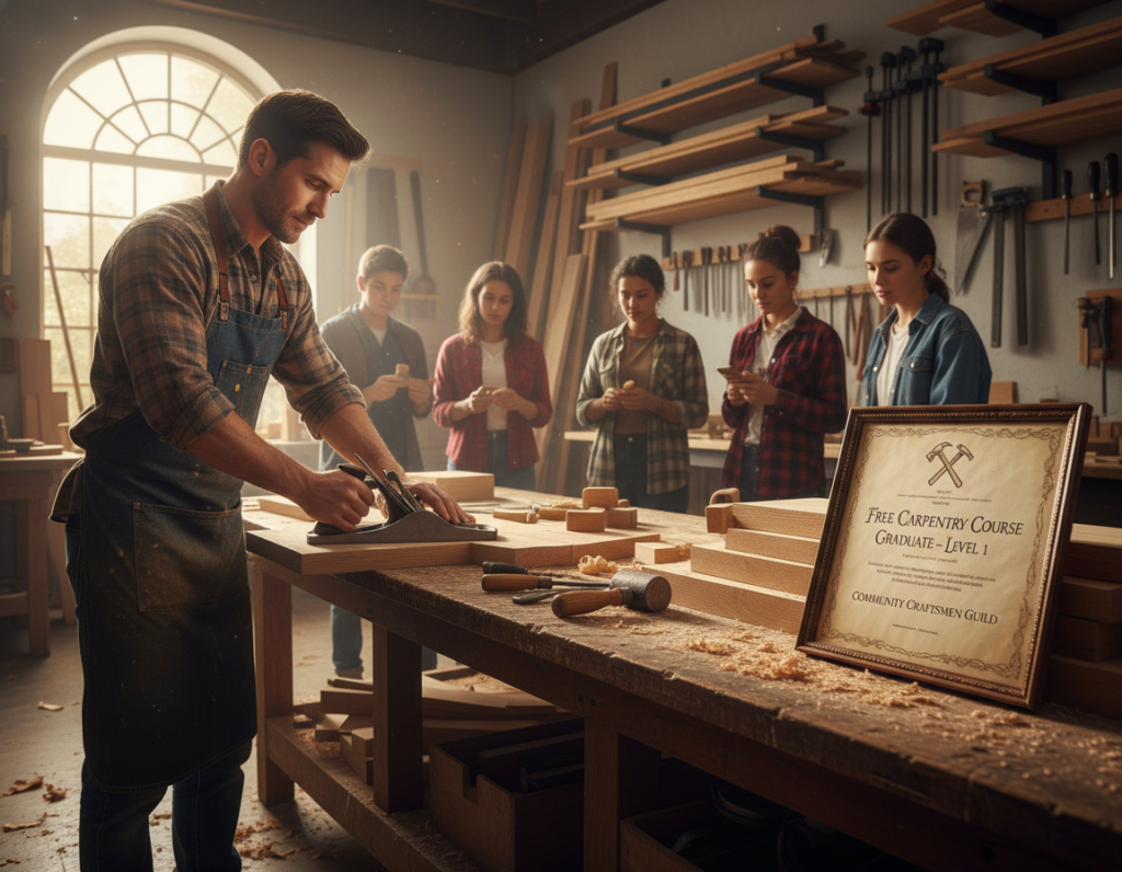 Curso de carpintaria grátis com certificado